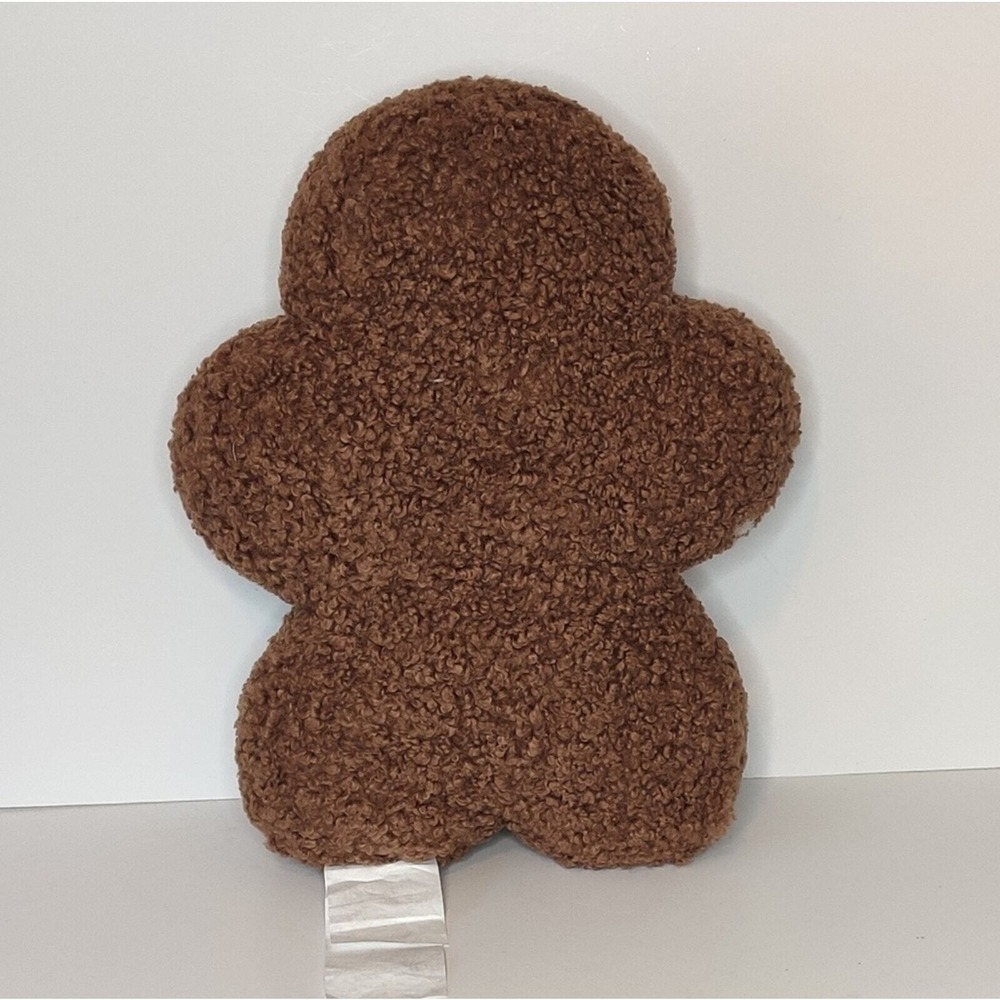 Viral Tik Tok Gingerbread Pillow Plush Pink Cheeks Christmas‎ Decor Large NEW! - Picture 10 of 12